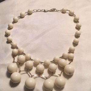 White Bead Necklace